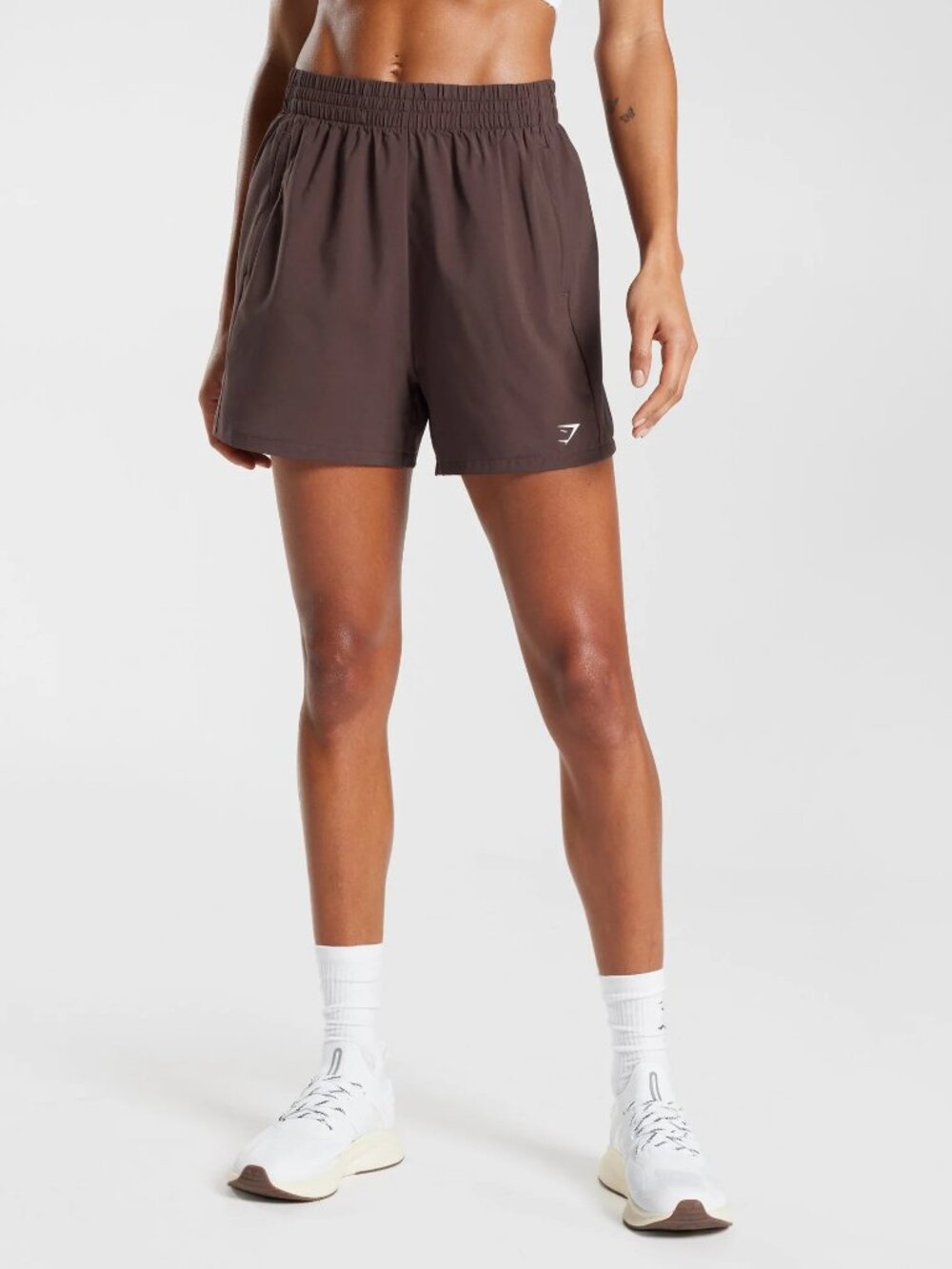 NWOT Gymshark Woven Pocket Shorts in Chocolate Brown